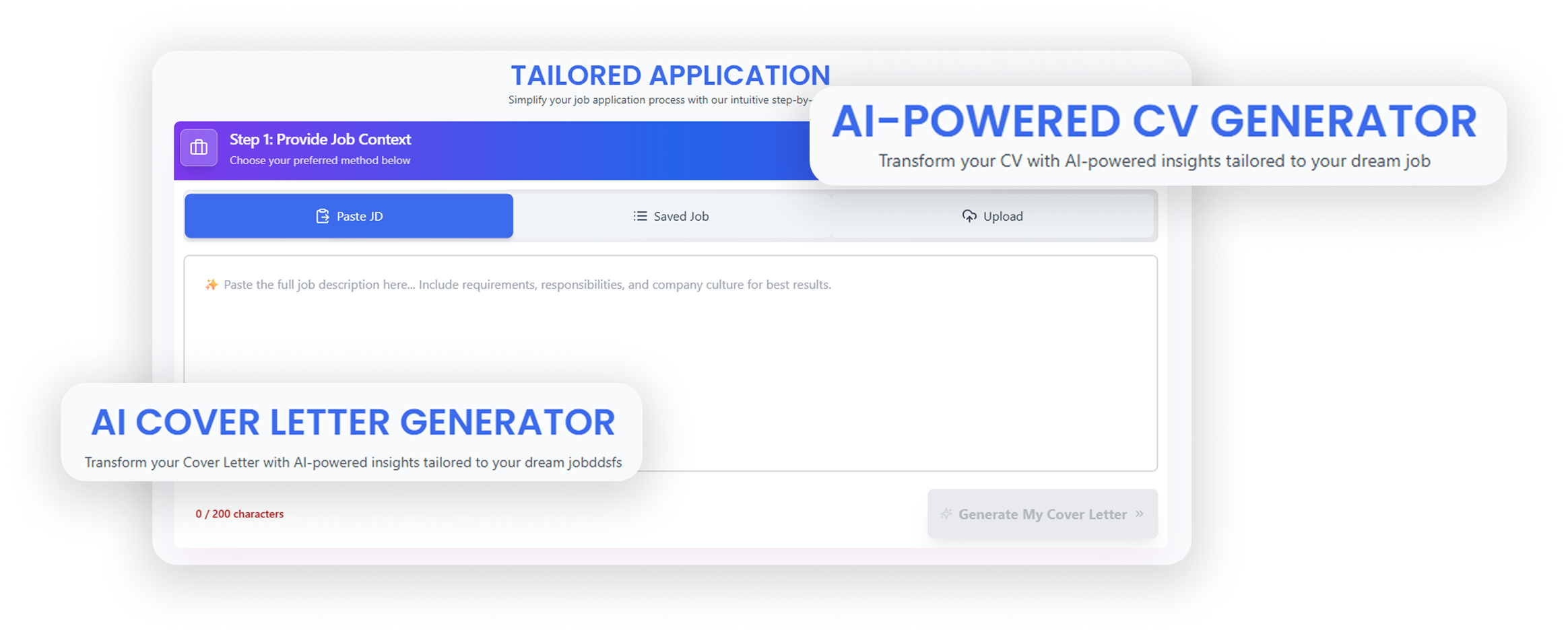 Resume customization workflow illustration